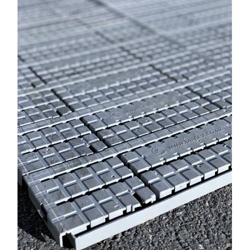 Plastic Interlock Flooring Tiles - Grey